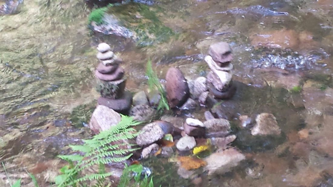 Am Wasserfall in Vierzehnheiligen